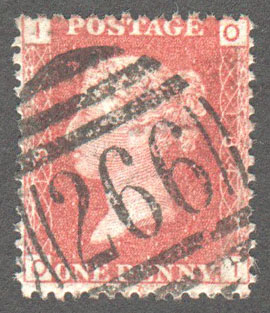 Great Britain Scott 33 Used Plate 184 - OI - Click Image to Close